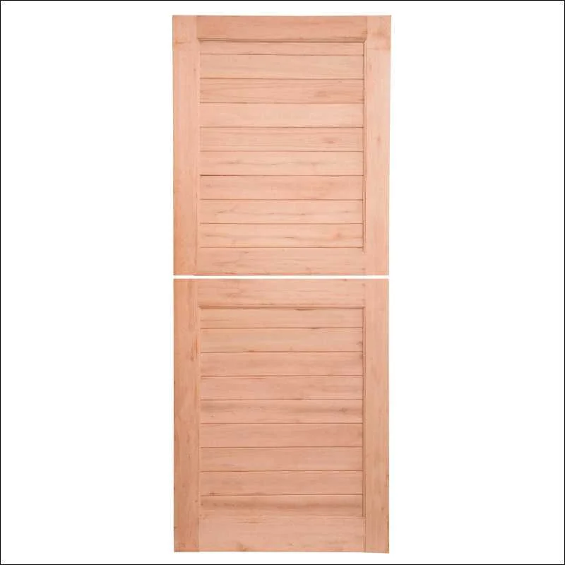 Horizontal Slatted Exterior door