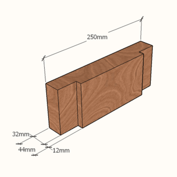 Extra Height Single Door Jamb 813x2320 - 250mmx44mm - Doors Online